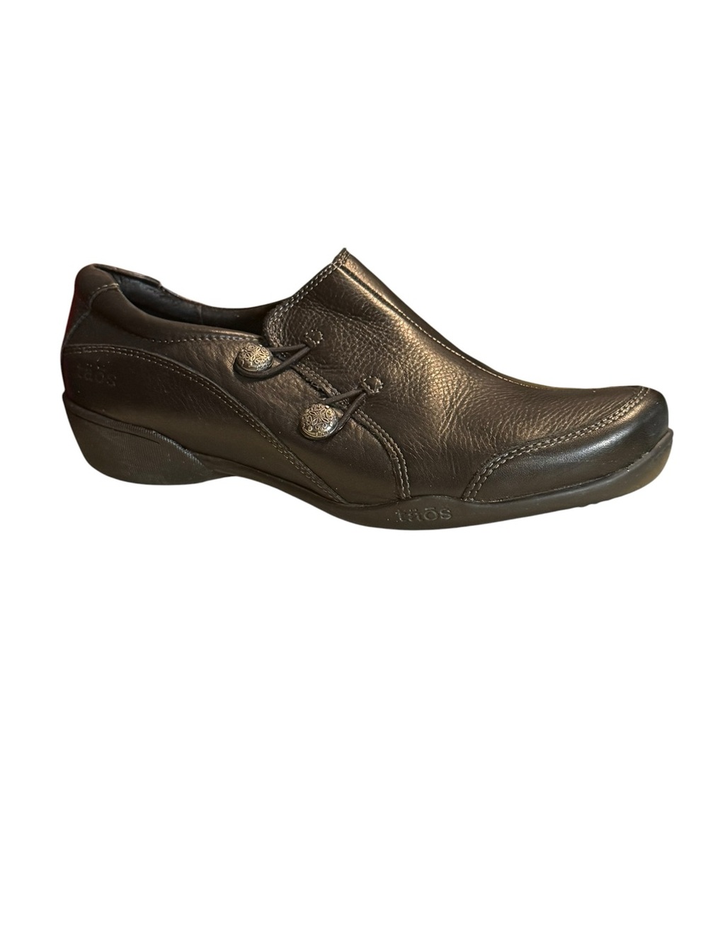 Taos Encore Black Leather Slip-On Comfort Loafers Women’s 9 EU 40 - Picture 3 of 12